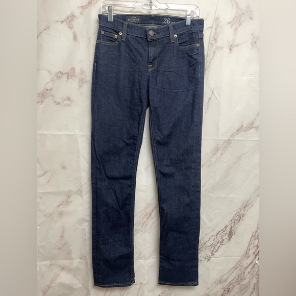 J. Crew Matchstick Classic Dark Wash Denim Jeans - F24 - Picture 1 of 7